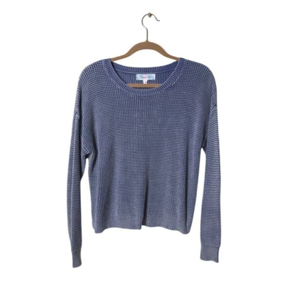 Hippie Rose Womens Medium Blue Knit Sweater 60% Cotton 40% Acrylic - Picture 1 of 5